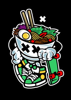 Funny Ramen Cartoon