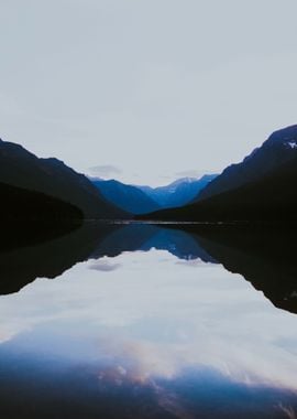 Mountains reflection