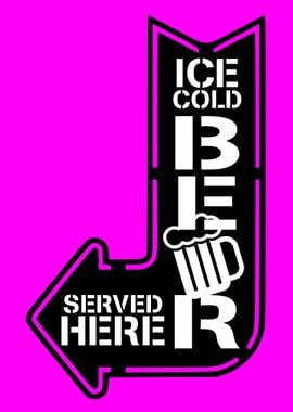 ICE COLD BEER PINK