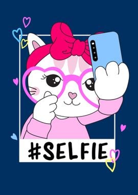 Cute Kitty making Selfie