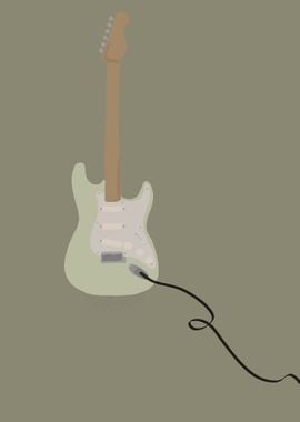 Guitar minimal abstract