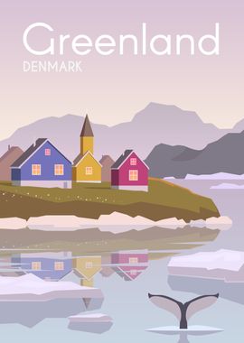 Greenland Travel Poster