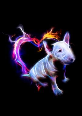 Fractal Cute Bullterrier