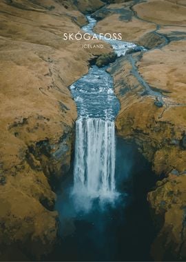 Skogafoss Iceland Artwork