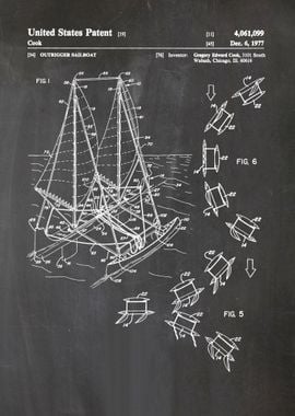 8 Outrigger Sailboat Pate