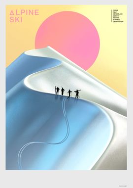 Alpine Ski poster