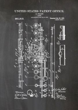 9 1908 Flute Patent