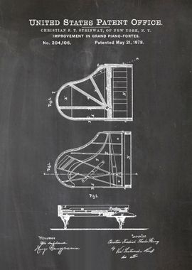 1 Steinway Piano Patent