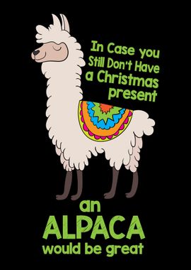 Christmas Alpaca Funny L