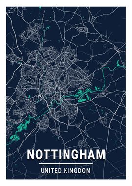 Nottingham Blue Dark Color