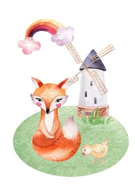 Cute fox