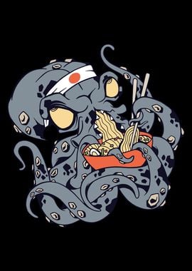 Kraken Ramen funny Japan