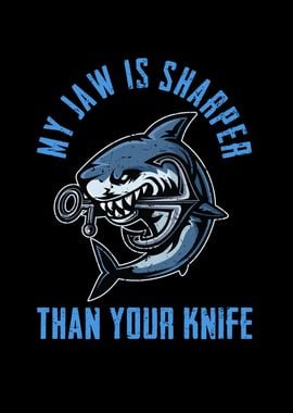 Shark jaw like knife