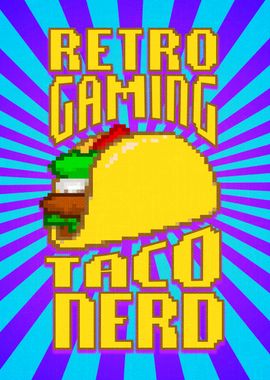 Retro Gaming Taco Nerd 