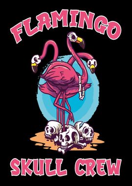 Flamingo Skull Halloween