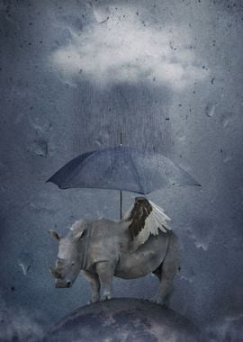 Rainy Rhino