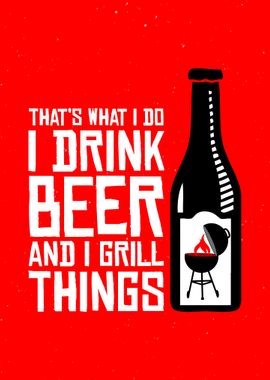 Drink Beer And Grill Decor