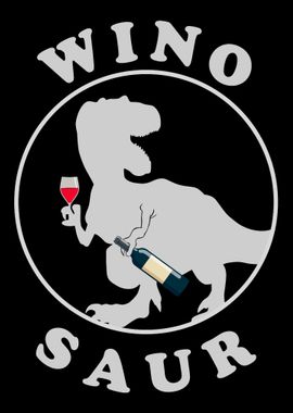 Winosaur Wine Lover Dino