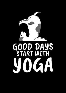 Yoga Dog Saying Yoga Gift