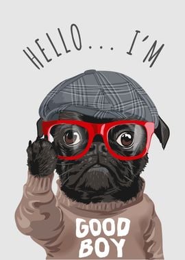 I am a Good Boy FunnyPUG