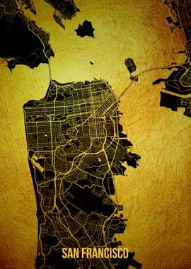 San Francisco gold map