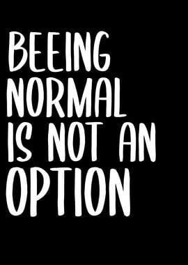 Being Normal