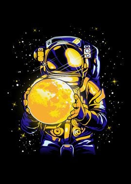 Astronaut With Moon