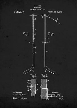 Hockey stick 1915 Patent