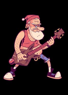 Rock Santa Claus gift