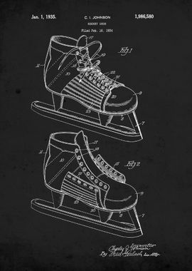 Hockey Shoe 1934 Patent