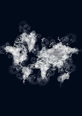 world map smoke