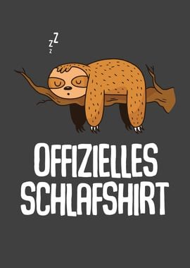 Sleep Shirt Sloth Funny