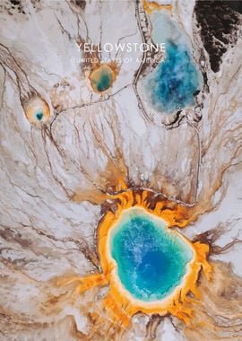 Yellowstone Aerial Artwork