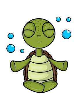 Turtle Yoga Air bubbles