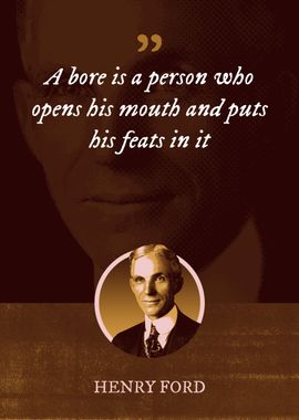 A bore is a person who