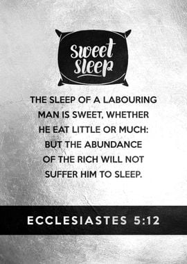 Ecclesiastes 5 12