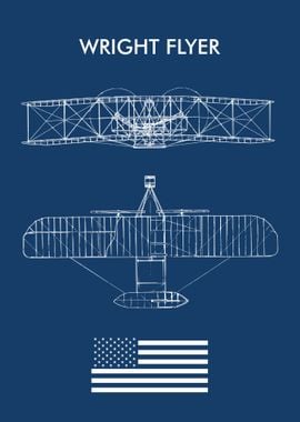 WRIGHT FLYER US FLAG