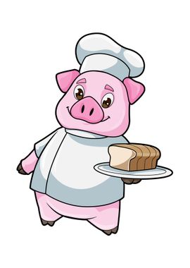 Pig Chef Platter Cake