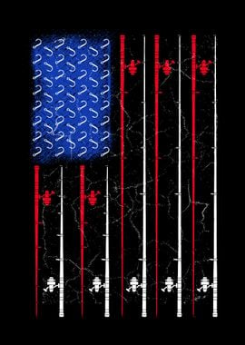 American Flag Fishing Rods