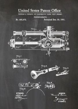 34 Edison Phonograph Pate