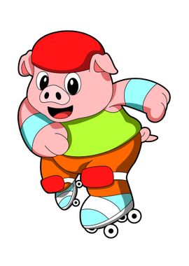 Pig Inline skating Skates