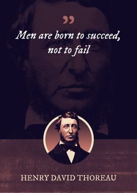 Men are born to succeed