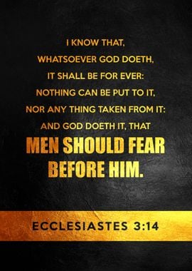 Ecclesiastes 3 14