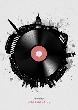 washington dc city vinyl