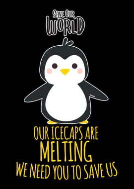 Penguin ice melts climate 