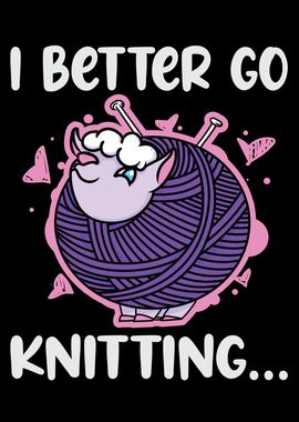 I better go knitting