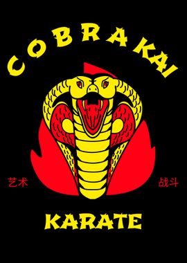 Cobra Kai dojo logo badge poster image metal plaques signs TV Karate Kid