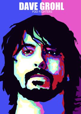 DAVE GROHL POP ART