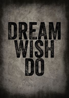 DREAM WISH DO BLACK TEXT