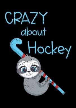 Field Hockey crazy Sloth